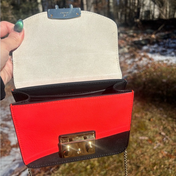 Furla Metropolis Suede Leather Crossbody Bag NWOT - Picture 8 of 17